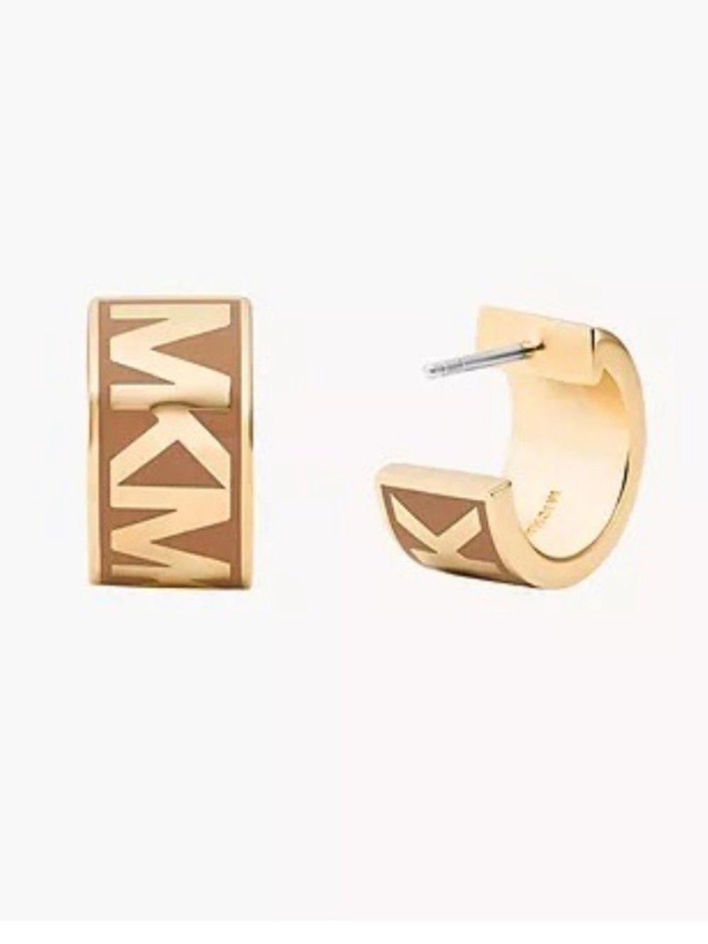 Michael Kors  Small Hoop Logo Earings